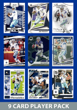 Dak Prescott 9 Card Player Pack 2023  2024 2025 Donruss Panini Score Dallas Cowboys