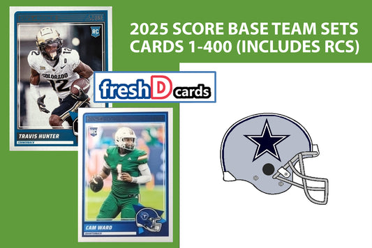 2025 SCORE NFL Dallas Cowboys Team Set Dak Prescott CeeDee Lamb Tony Dorsett