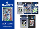 2025 SCORE Dallas Cowboys Team Set Bundle 2024 2023 2021 2019 Donruss