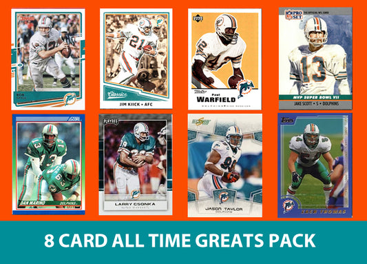 Miami Dolphins 8 Card Legends Pack Dan Marino Csonka Donruss Topps Panini