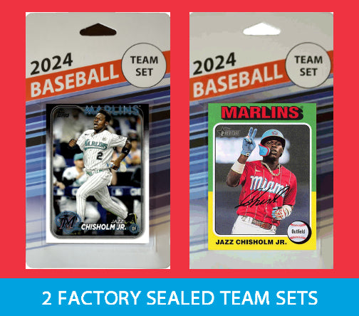 2024 Topps Series 1 Heritage Team Set Miami Marlins Jazz Chisholm Eury