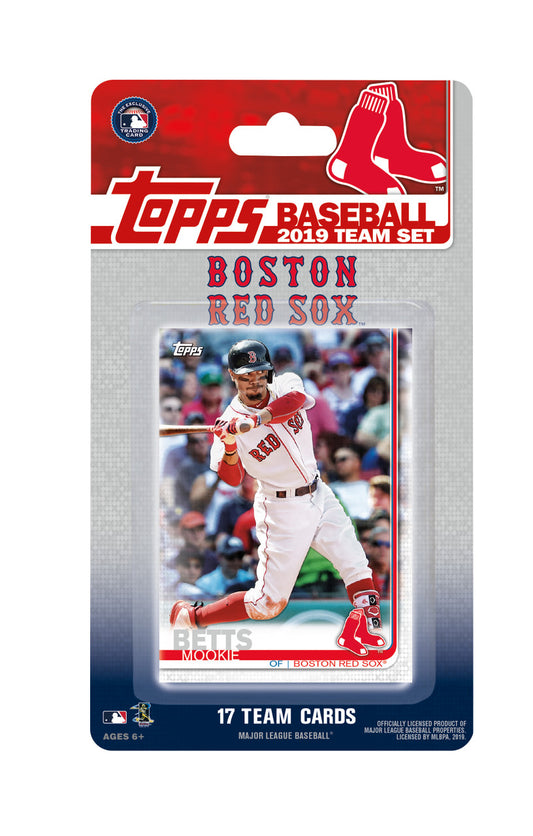 2019 Topps Boston Red Sox Factory Sealed Team Set Mookie Betts Pedroia Bogaerts