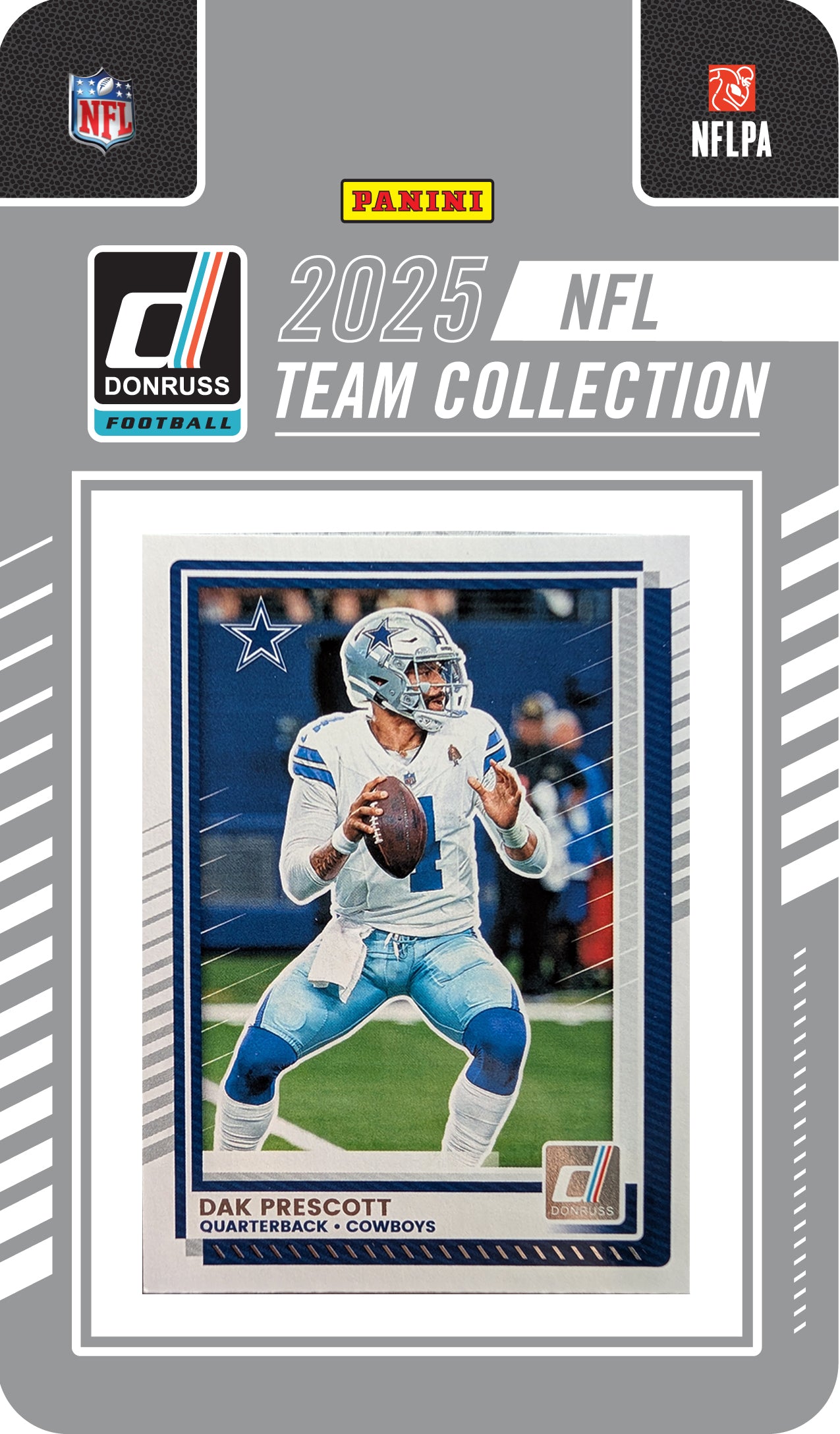 2025 Donruss NFL Factory Team Set + 20 Card Pack Dallas Cowboys Dak CeeDee Lamb