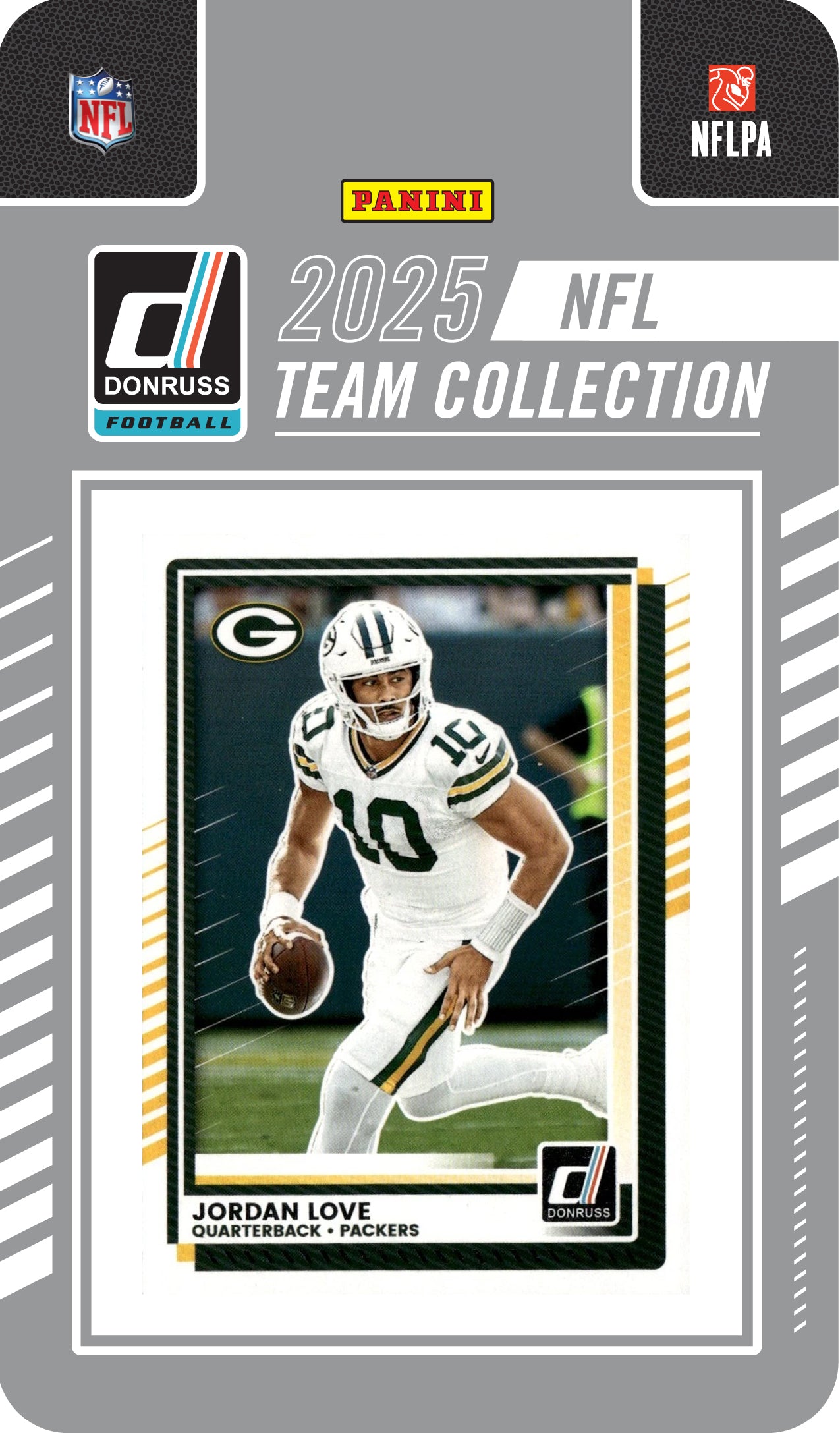 2025 Donruss NFL Factory Team Set + 20 Card Pack Green Bay Packers Jordan Love