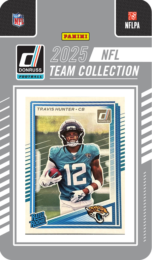 2025 Donruss NFL Factory Sealed Team Set Jacksonville Jaguars - Trevor Lawrence Travis Hunter RC