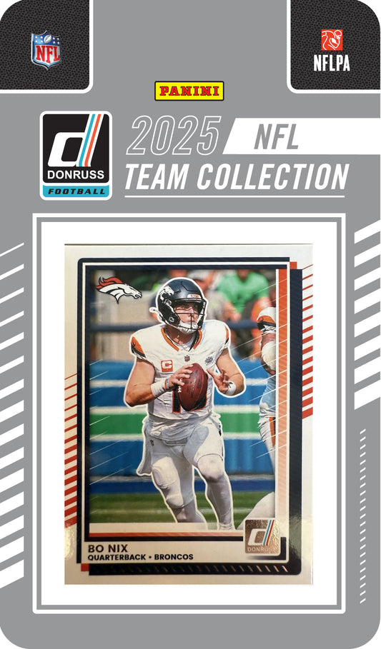 2025 Donruss NFL Factory Sealed Team Set Denver Broncos Bo Nix John Elway
