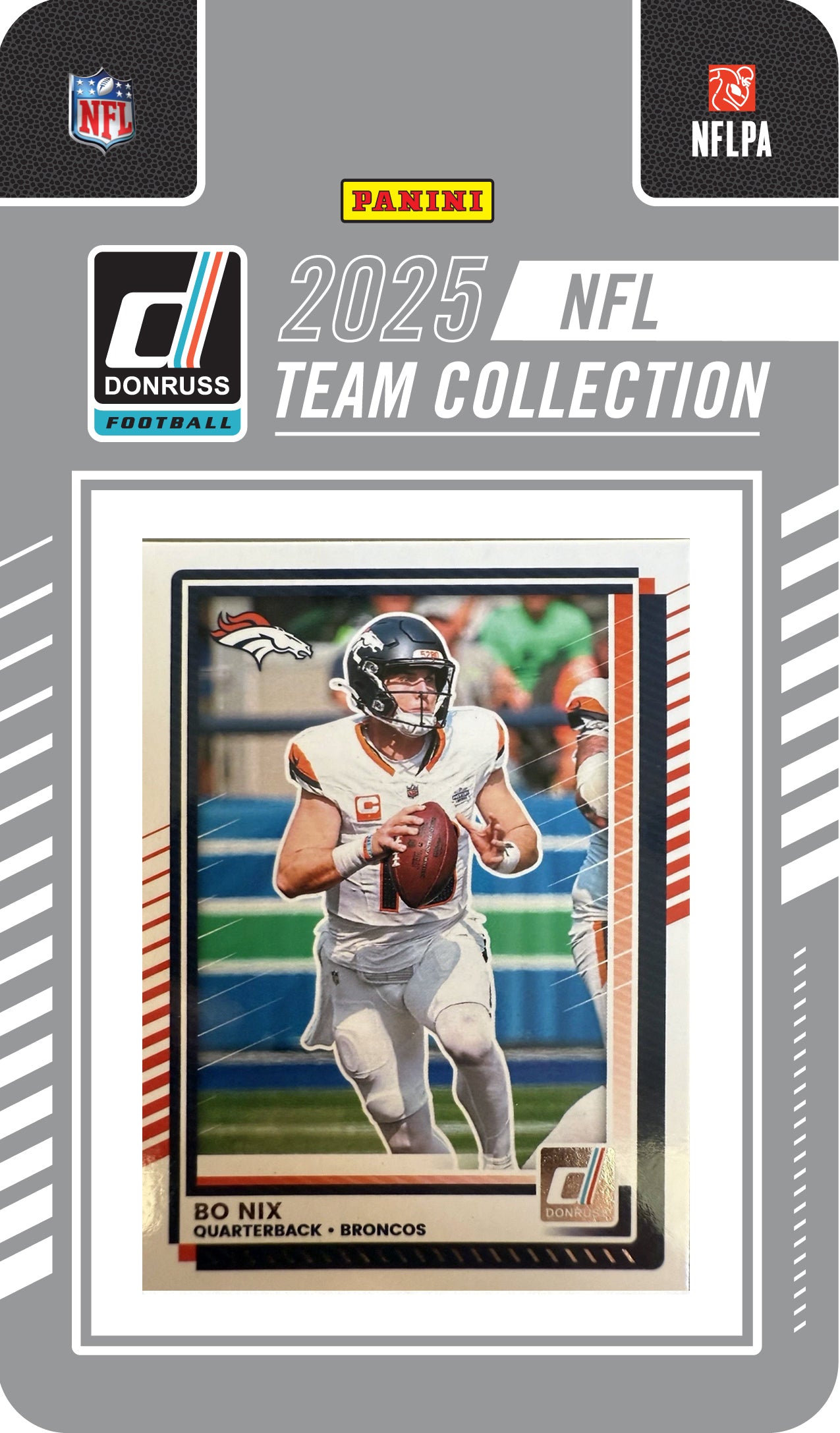 2025 SCORE Blaster Box + 2025 Donruss Team Set Denver Broncos Bo Nix John Elway