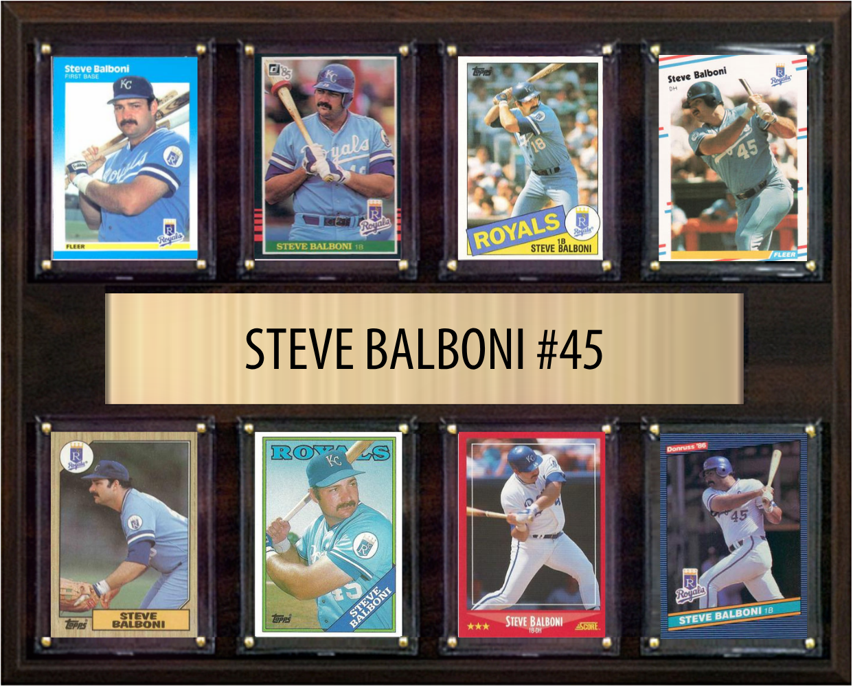 Custom Premium Fan Cave Plaque — Your Player, Your Team (8 Cards)