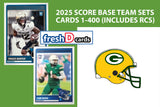 2025 SCORE NFL Green Bay Packers Team Set Jordan Love Josh Jacobs