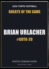 2026 Topps Football Brian Urlacher Greats of the Game #GOTG-20