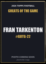 2026 Topps Football Fran Tarkenton Greats of the Game #GOTG-22