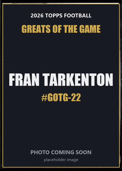 Fran Tarkenton GOTG-22 2026 Topps Football Greats of the Game