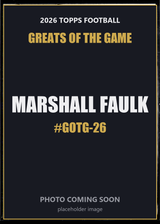 2026 Topps Football Marshall Faulk Greats of the Game #GOTG-26