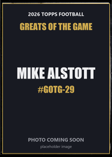 2026 Topps Football Mike Alstott Greats of the Game #GOTG-29