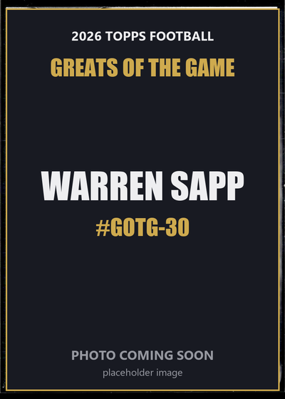 Warren Sapp GOTG-30 2026 Topps Football Greats of the Game
