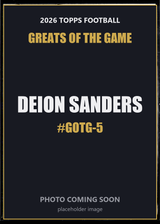 2026 Topps Football Deion Sanders Greats of the Game #GOTG-5