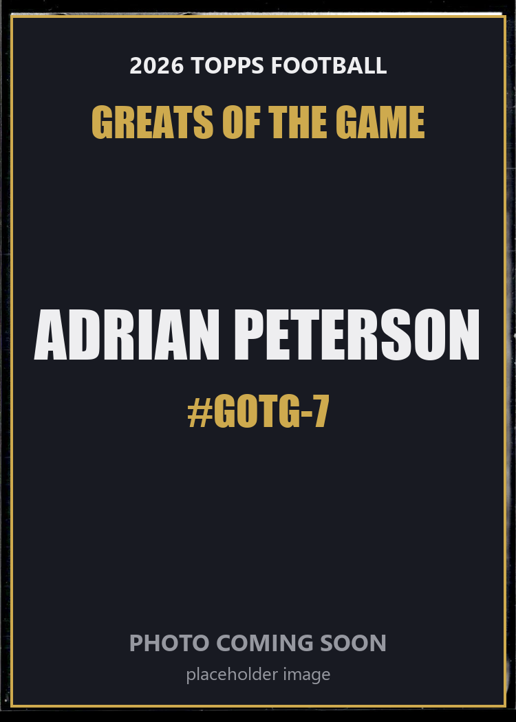 Adrian Peterson GOTG-7 2026 Topps Football Greats of the Game