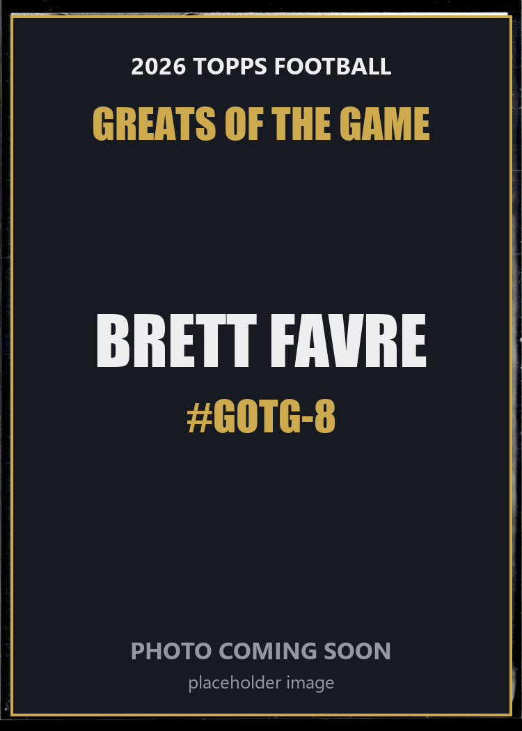 Brett Favre GOTG-8 2026 Topps Football Greats of the Game