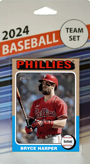 2024 Topps Heritage 1975 Team Set Philadelphia Phillies Bryce Harper