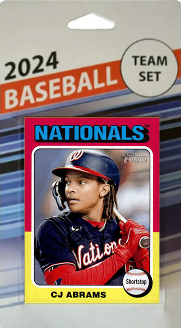 2024 Topps Heritage 1975 Team Set Washington Nationals Abrams