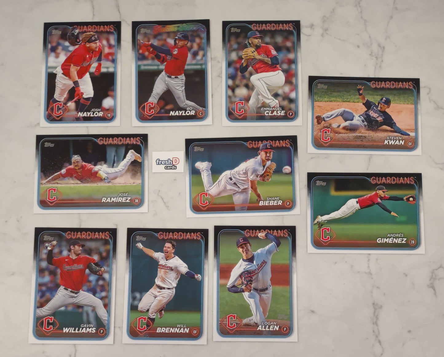 2024 Topps Series 1 Team Set In Hand Cleveland Guardians