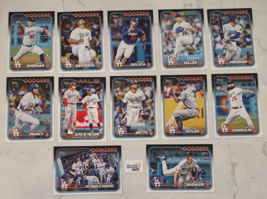 2024 Topps Series 1 Team Set In Hand LA Dodgers Mookie Betts Freeman Ohtani