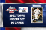 2026 Topps Chrome Complete Insert Set 30 Cards 1991 Topps Ohtani Caglianone Basallo