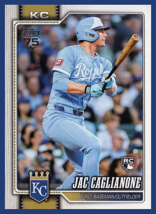 2026 Topps Series 1 Jac Caglianone RC #138 Kansas City Royals