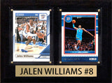 Jalen WIlliams OKC Oklahoma City Thunder 2 Card Plaque 6x8 2024 2025 Hoops Donruss Panini