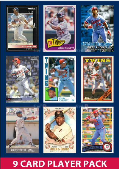 Kirby Puckett Minnesota Twins 9 Card Legend Pack Topps Bowman 2025 2024 2023