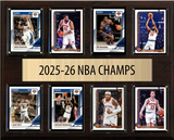 Jalen Brunson New York Knicks 2025-26 NBA Champions 8-Card Premium Fan Cave Plaque