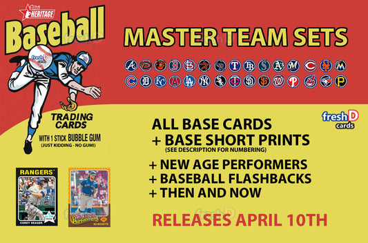 2024 Topps Heritage 1975 Master Team Set Pittsburgh Pirates Davis RC Pre-SALE