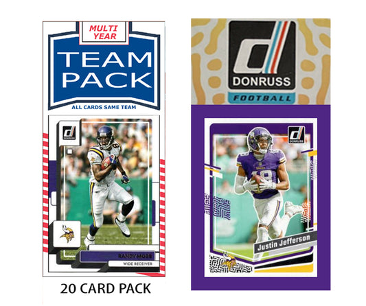 Minnesota Vikings Team Pack 20 Cards + 2023 Donruss Team Set
