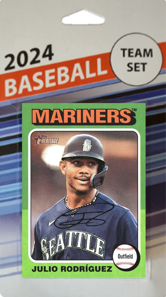 2024 Topps Heritage 1975 Team Set Seattle Mariners