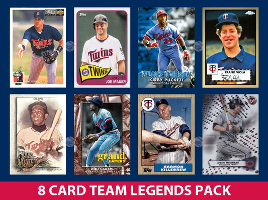 Minnesota Twins 8 Card Legends Pack Topps Bowman Kirby Puckett Mauer