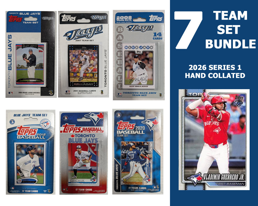 Topps Toronto Blue Jays Team Sets 2008 2006 2007 2019 2020 + 2026 Series 1 Vlad Halladay