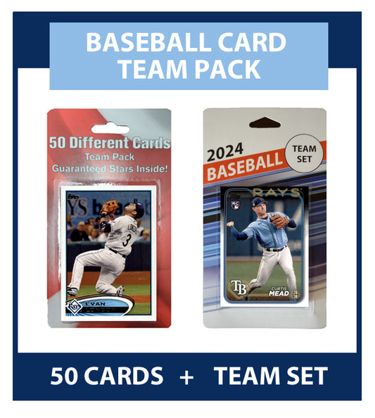 Tampa Bay Rays Team Pack Longoria 50 Cards + 2024 Topps Team Set Mead