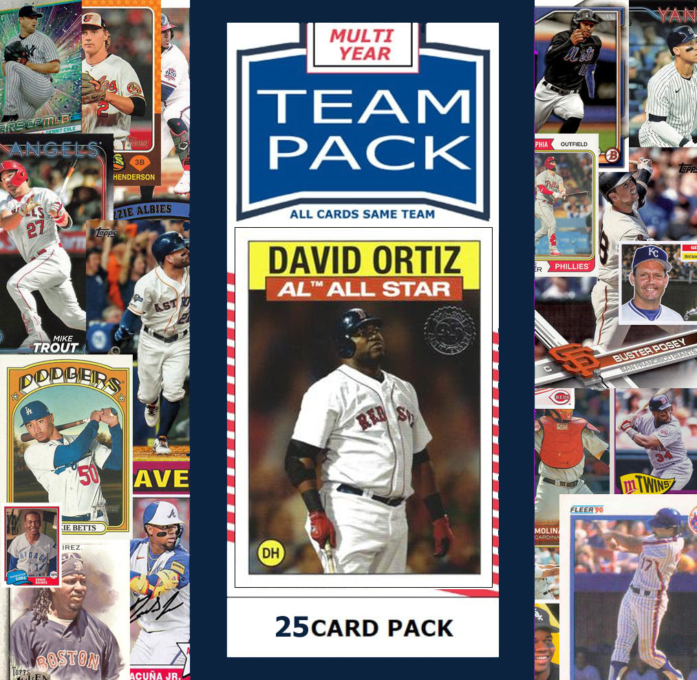 Boston City Team Pack Red Sox Celtics Patriots 2024 2023 2025 Ortiz Drake Maye Tatum
