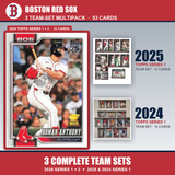 Boston Red Sox Baseball Team Set Multipack - 2026 Topps Series 1 & 2 + 2025 2024 Topps Series 1 - 3 Complete Team Sets - Roman Anthony