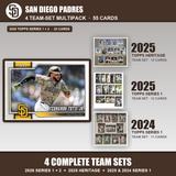 San Diego Padres Baseball Team Set Multipack - 2026 Topps Series 1 & 2 + 2025 Heritage + 2025 2024 Topps Series 1 - 4 Complete Team Sets - Fernando Tatis Jr.