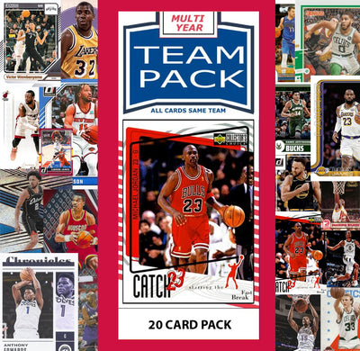 20 Card Multiyear Team Pack Chicago Bulls 2025 2026 2024 Topps Panini Michael Jordan