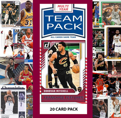 20 Card Multiyear Team Pack Cleveland Cavaliers 2025 2026 2024 Topps Panini Donovan Mitchell