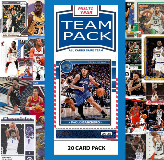 20 Card Multiyear Team Pack Orlando Magic 2025 2026 2024 Topps Panini Paolo Banchero