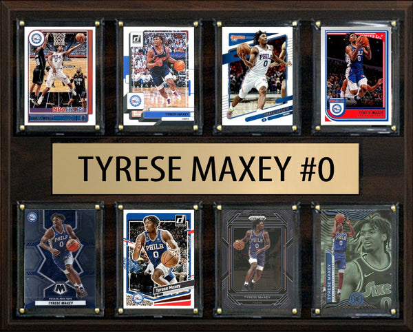Tyrese Maxey #0 8 Card plaque