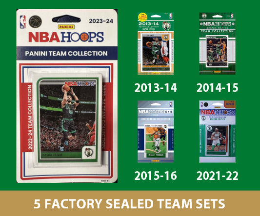 2023-24 NBA HOOPS Boston Celtics Team Set MultiPack Tatum 2022 2015 2013 2014