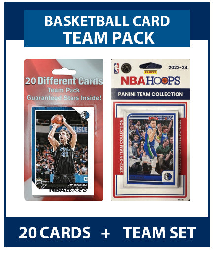 Dallas Mavericks 20 Cards Dirk Nowitzki + 2023-24 HOOPS Team Set Luka Doncic