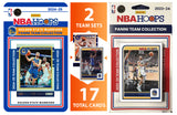 2023 2024 2025 NBA Hoops Factory Sealed NBA Basketball Card 2 Team Set Bundle Golden State Warriors - 17 Cards Total - Steph Curry, Draymond Green, Klay Thompson