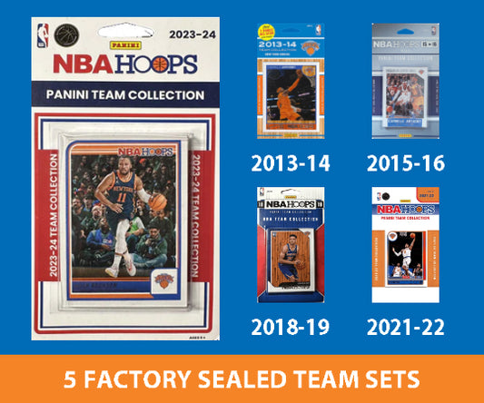 2023-24 NBA HOOPS New York Knicks Team Set MultiPack Brunson Carmelo 2022 2015