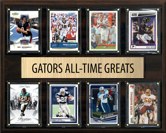 Florida Gators Legends Plaque 8 Cards Emmitt Smith Fred Taylor Tim Tebow