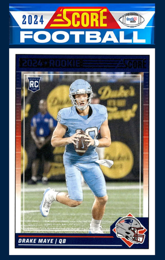2024 SCORE NFL New England Patriots Team Set 303 Drake Maye RC